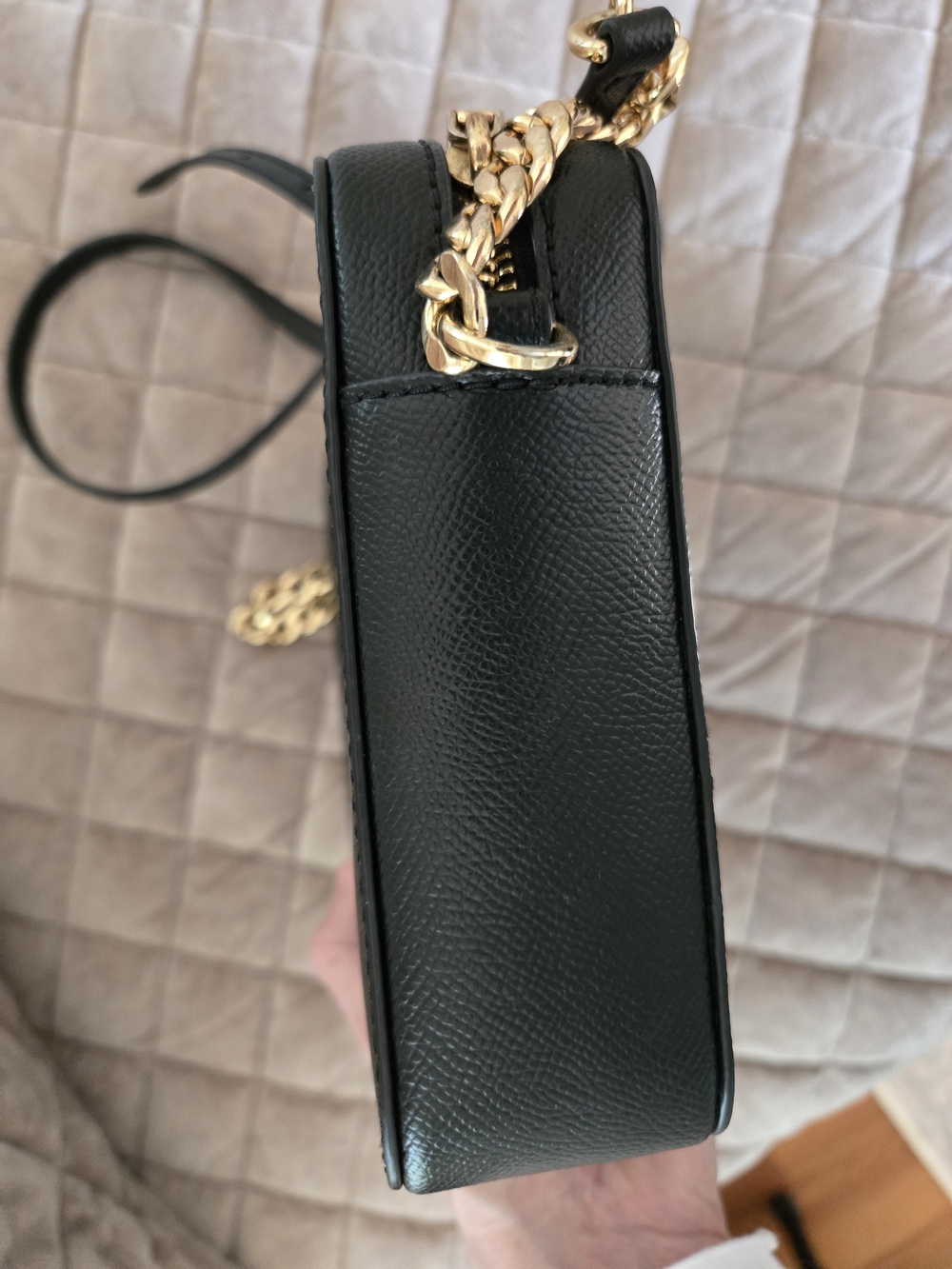 Michael Kors Jet Set Travel Black Saffiano Leather Crossbody - Picture 14 of 16